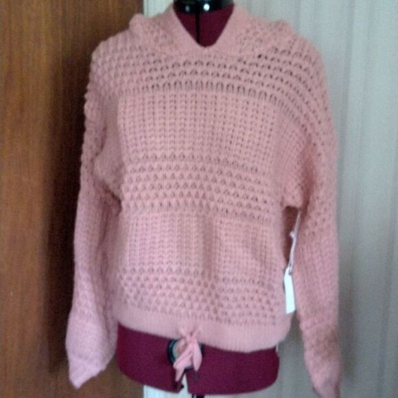 COCO + Jamieson pullover hooded cropped sweater size S. NWT - Picture 1 of 7